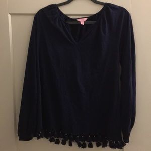 Navy Lilly Pulitzer Cotton Top